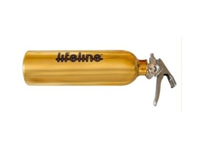 Lifeline 1.0kg ABC Dry Powder Hand Held Fire Extinguisher Gold
